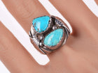 sz10 Vintage Navajo sterling and turquoise ring - Estate Fresh Austin