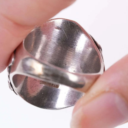 sz10 Vintage Navajo sterling and turquoise ring - Estate Fresh Austin