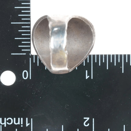 sz10.25 1950's Native American silver ring with turquoise - Estate Fresh Austin