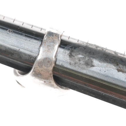 sz10.25 1950's Native American silver ring with turquoise - Estate Fresh Austin