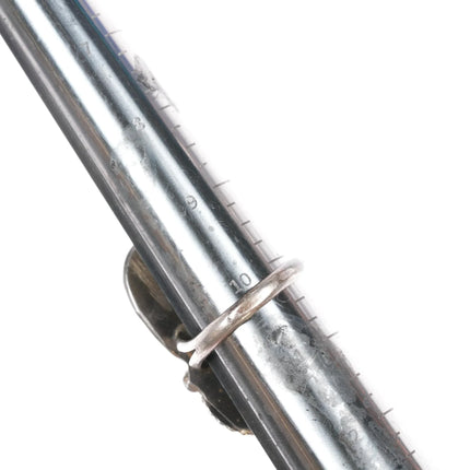 sz10.25 1970's Navajo Chrysocolla/coral sterling ring - Estate Fresh Austin