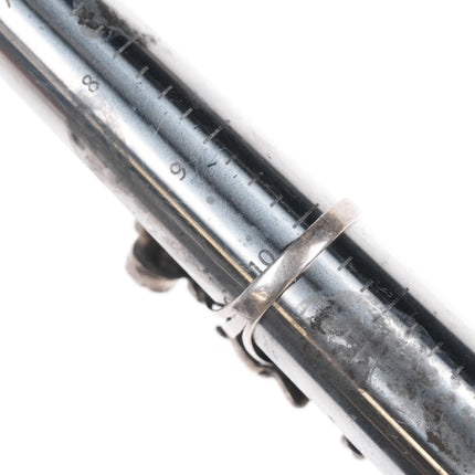 sz10.25" c1970's LS Benally Navajo silver kachina ring with turquoise/coral - Estate Fresh Austin