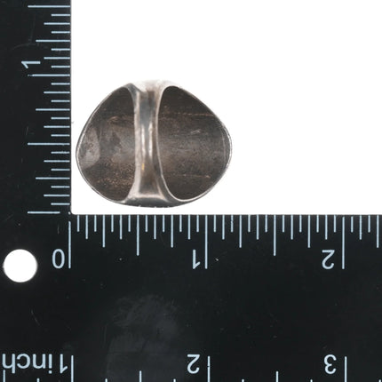 sz10.25 Large Native American sterling and turquoise men's ring - Estate Fresh Austin