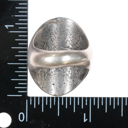 sz10.5 Huge vintage Native American sterling high grade turquoise cluster ring - Estate Fresh Austin