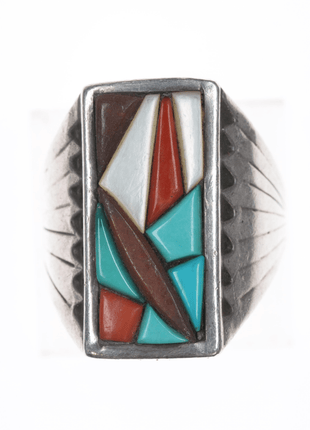 sz10.5 Richard and Geneva Terraza Zuni sterling cobblestone ring - Estate Fresh Austin