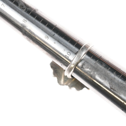 sz10.5 Sterling, turquoise, and coral cluster ring - Estate Fresh Austin