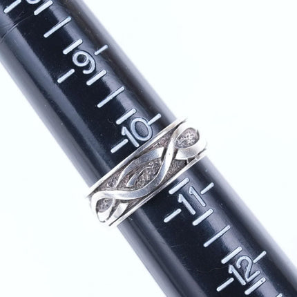 sz10.5 Swedish Catwalk sterling ring - Estate Fresh Austin