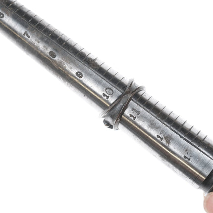 sz10.5 Vintage ML Native American Sterling and turquoise ring - Estate Fresh Austin