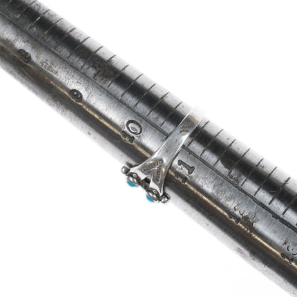 sz10.75 Bell trading post silver and turquoise snake eye ring - Estate Fresh Austin