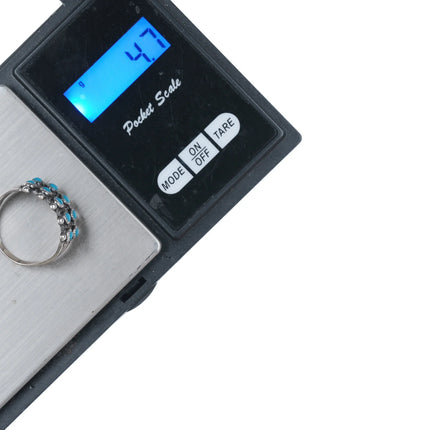 sz10.75 Bell trading post silver and turquoise snake eye ring - Estate Fresh Austin