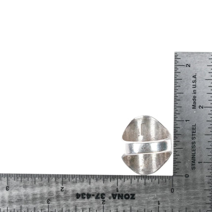 sz10.75 DP ZuniVintage Native American sterling turquoise ring - Estate Fresh Austin