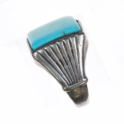 sz10.75 Vintage Native American silver and turquoise ring - Estate Fresh Austin