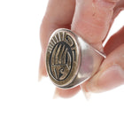 Sz11 Calvin Peterson Navajo sterling/14k ring - Estate Fresh Austin