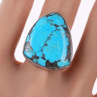 sz11 Vintage southwestern sterling and turquoise ring - Estate Fresh Austin