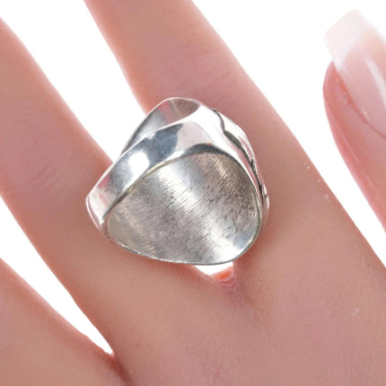 sz11 Vintage Zuni inlay sterling ring - Estate Fresh Austin