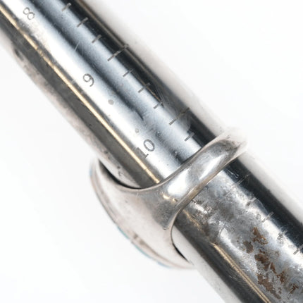 sz11 Vintage Zuni Silver Cobblestone inlay ring - Estate Fresh Austin