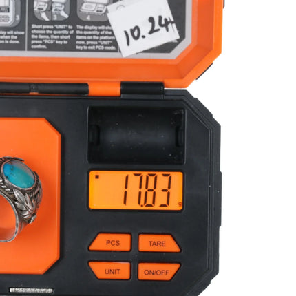 sz11.25 La Rose Ganadonegro Navajo Sterling and turquoise ring - Estate Fresh Austin