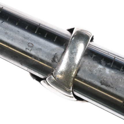 sz11.25 Vintage Navajo sterling green turquoise ring - Estate Fresh Austin