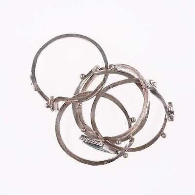 sz11.5 30's-40's Navajo puzzle ring silver and turquoise - Estate Fresh Austin