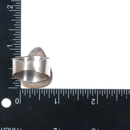 sz11.5 Vintage Native American sterling Kingman turquoise ring - Estate Fresh Austin