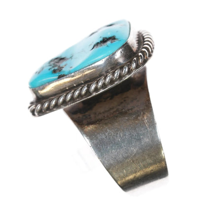 sz11.5 Vintage Native American sterling Kingman turquoise ring - Estate Fresh Austin