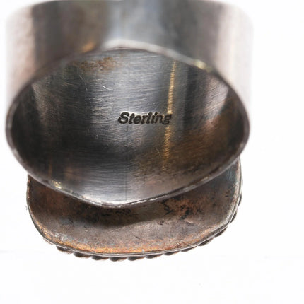 sz11.5 Vintage Native American sterling Kingman turquoise ring - Estate Fresh Austin