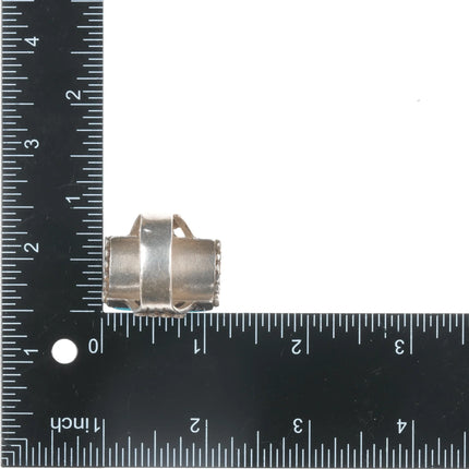 sz11.5 Vintage Zuni Sterling, turquoise and shell cobblestone ring - Estate Fresh Austin