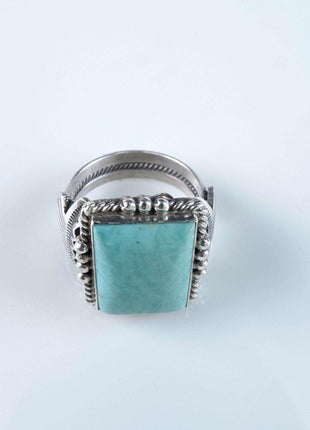 sz11.75 Sterling Turquoise Calladito Navajo ring - Estate Fresh Austin