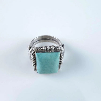 sz11.75 Sterling Turquoise Calladito Navajo ring - Estate Fresh Austin