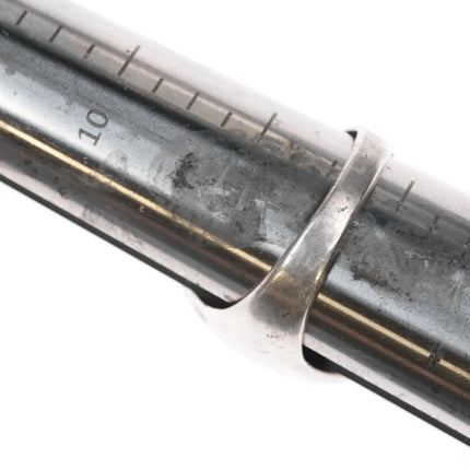 sz11.75 Zuni silver channel inlay turquoise ring - Estate Fresh Austin