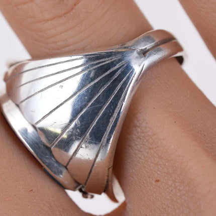 sz12 Navajo Sterling silver Eagle ring - Estate Fresh Austin