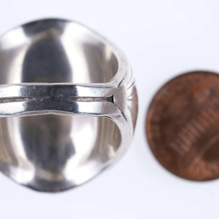 sz12 Navajo Sterling silver Eagle ring - Estate Fresh Austin