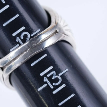 sz12 Navajo Sterling silver Eagle ring - Estate Fresh Austin