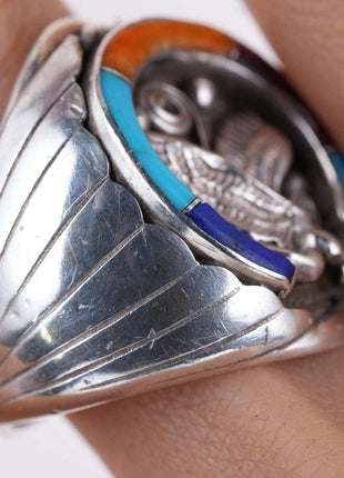 sz12 Navajo Sterling silver Eagle ring - Estate Fresh Austin