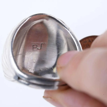 sz12 Navajo Sterling silver Eagle ring - Estate Fresh Austin