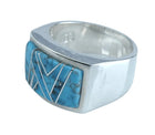 Sz12 Sterling Turquoise Inlay Men's ring - Estate Fresh Austin