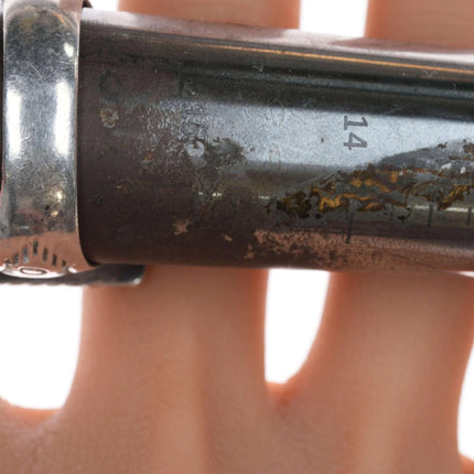 sz16+ Vintage Navajo sterling and turquoise thumb ring - Estate Fresh Austin