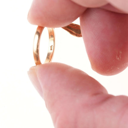 sz3 Retired James Avery 14k gold Ballet slipper ring - Estate Fresh Austin