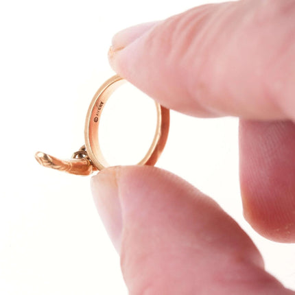 sz3 Retired James Avery 14k gold Ballet slipper ring - Estate Fresh Austin