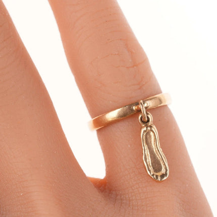 sz3 Retired James Avery 14k gold Ballet slipper ring - Estate Fresh Austin