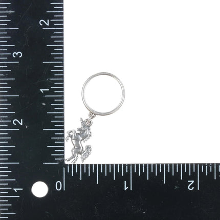 sz3 Retired James Avery unicorn charm dangle ring sterling silver - Estate Fresh Austin