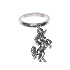 sz3 Retired James Avery unicorn charm dangle ring sterling silver - Estate Fresh Austin