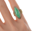 sz4 Antique Chinese 18k Jadeite ring - Estate Fresh Austin