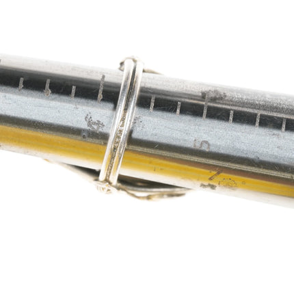 sz4.25 Antique Chinese carved Jade ring mounted in silver - Estate Fresh Austin