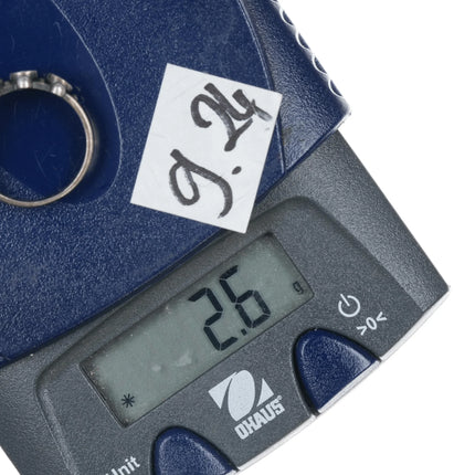 sz4.5 40's-50's Navajo Curio sterling snake eye ring - Estate Fresh Austin