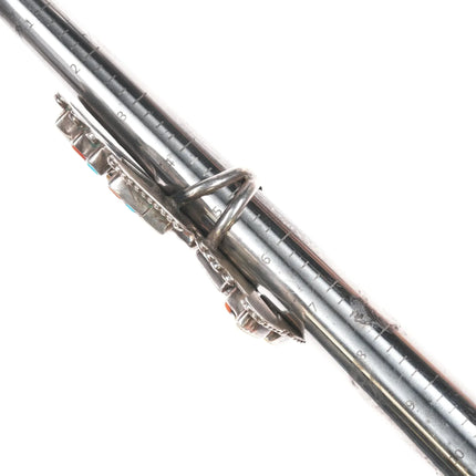 sz4.5 60's-70's Huge Vintage Zuni sterling Rainbow Man ring - Estate Fresh Austin