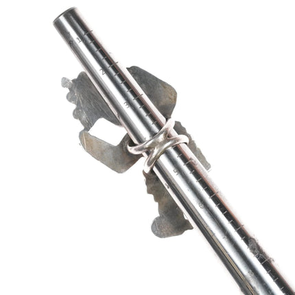 sz4.5 60's-70's Huge Vintage Zuni sterling Rainbow Man ring - Estate Fresh Austin