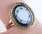 Sz4.5 Antique 14k gold cameo ring - Estate Fresh Austin