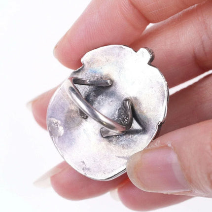 sz4.5 Vintage Navajo sterling and turquoise pear form ring - Estate Fresh Austin