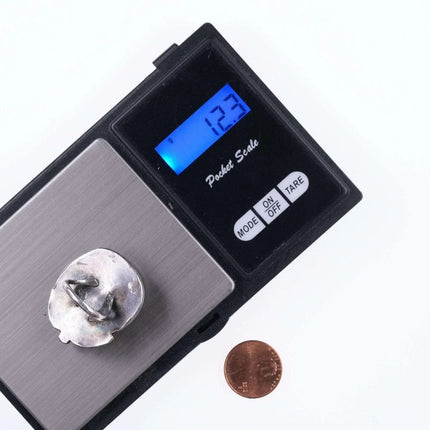 sz4.5 Vintage Navajo sterling and turquoise pear form ring - Estate Fresh Austin